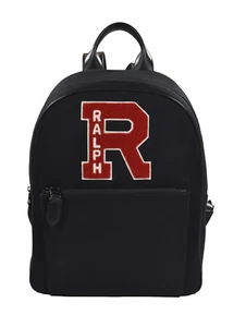 Ralph Lauren Etiqueta Púrpura Chenille Parche Mochila Universitaria Bolso de Hombro Nuevo $995 - Imagen 1 de 5