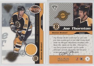 2000-01 Pacific Private Stock Titanium Draft Edition /535 Joe Thornton #8