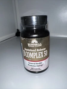 Windmill Sustained Release B Complex 50 General Health 60 Tablets - Picture 1 of 2