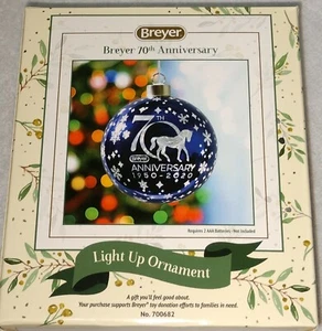 Breyer 70th Anniversary Light-Up Ornament Glass Holiday Christmas Horse - Picture 1 of 4