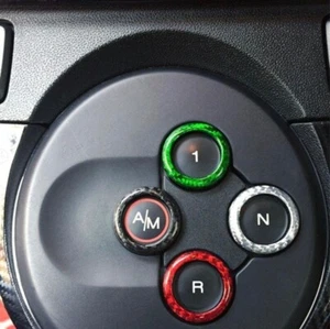 Abarth 500 / 595 / 695 Automatik Zahnkranzkappen echt Kohlefaser 4 Stück - Bild 1 von 7
