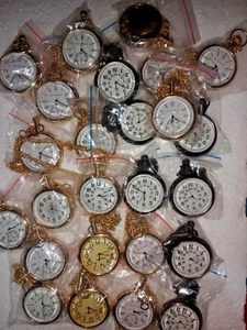 Lot of 30 vintage Brass elgin pocket Watch Collectible Antique Pocket Watch GIFT - Picture 1 of 6