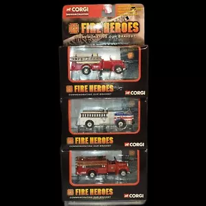 Firetrucks CORGI (3) 1953 Mack B Open Pumper 1940 ALF 900 Stars & Stripes - Picture 1 of 7