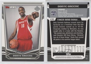 2008-09 Topps Tip-Off Donte Greene #135 Rookie RC