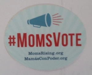 MOMS VOTE Decal Bumper Oval Sticker approx. 5" x 4" New! - Picture 1 of 1