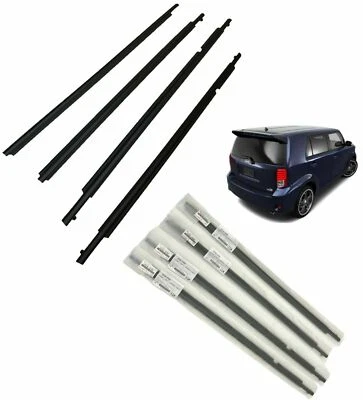 Scion xB 2008-2015 correa de puerta moldura resistente al clima (juego de 4 piezas) original Toyota OEM Foto 1 de 4