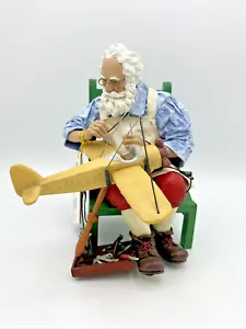 Rare Dept 56 Clothtique Possible Dreams Santa "Fixing to Fly" 713712 RETIRED - Bild 1 von 8