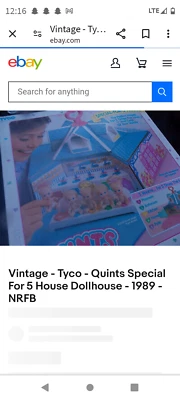De colección - Tyco - Quints Special para casa de muñecas de 5 casas - 1989 - NRFB Foto 1 de 2