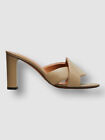 $480 ATP Atelier Women's Beige Bitritto Cross Strap Heel Shoes Size EU 39/US 9