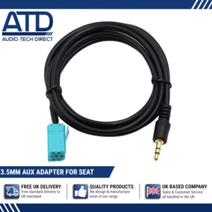 Cable auxiliar de 3,5 mm para VW Audi Skoda SEAT radio estéreo reproductor de CD MP3 cable adaptador - Imagen 1 de 12