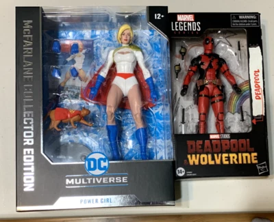 McFarlane DC POWER GIRL Collector #31 & DEADPOOL MCU Marvel Legends New - Lot 2 - Image 1 of 4