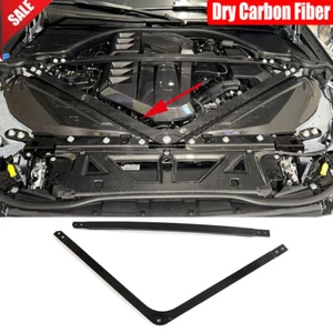 For BMW G80 M3 G82 G83 M4 21-25 Dry Carbon Engine Strut Brace Bracket Tower Bars - Foto 1 di 12