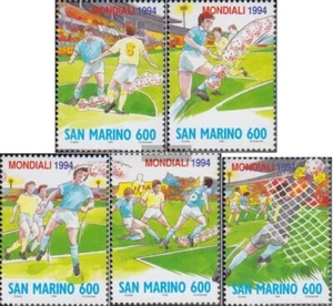 San Marino 1577-1581 (completa edición) nuevo con goma original 1994 Fútbol WM94 - Imagen 1 de 1