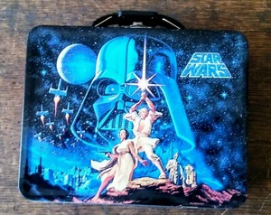 RARE 2013 STAR WARS HANDLED LUNCH BOX FIGURE CARRIER STEEL TIN BOX COMPANY - Imagen 1 de 7