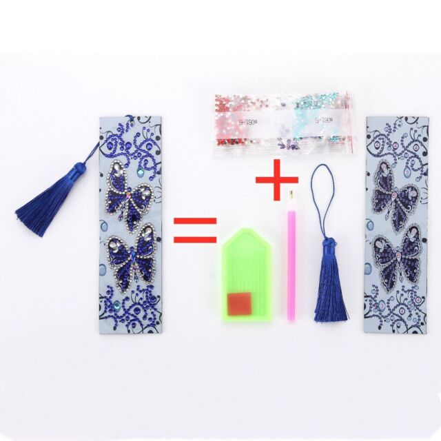 Generic 2Pcs 5D Diamond Painting Bookmark Kits PU Tassel Crafts For Flower  @ Best Price Online