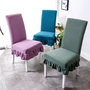 Seat Cover Chair Covers Chair Cover Slipcover with Skirt Office Wedding Spand - Picture 1 of 31