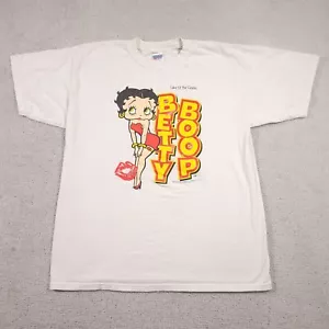 Vintage Betty Boop T-Shirt Mens XL White Y2K 2000 Lake Of The Ozarks Graphic - Picture 1 of 14