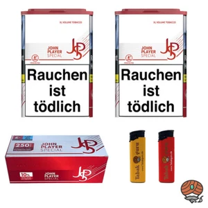 JPS/John Player Special Red/Rot XL Volumentabak Dose 2x 69g, Extra Hülsen