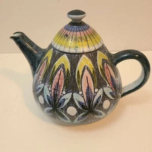 Margit Lagerqvist TILGMANS KERAMIK Art Pottery Tea Pot Teapot Sweden RARE - Picture 1 of 12