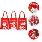  3 Pcs Christmas Tote Bag Bags for Kids Kraft Paper Favor Present Gift