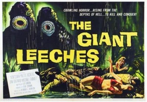 MINI PÓSTER TEXTURIZADO BRILLANTE THE GIANT SANGUIJUELAS CIENCIA FICCIÓN A4 - Imagen 1 de 1