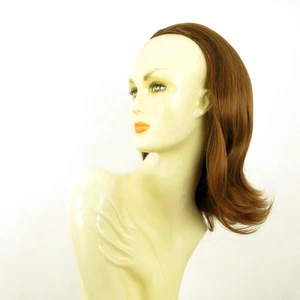 Demi-tête, demi-perruque lisse 40cm châtain doré cuivré ref 018 en 30 - Picture 1 of 7