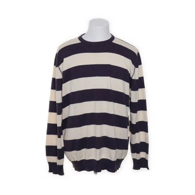 Springfield, Strickpullover, Größe: XXL, Beige/Lila, Baumwolle, Streifen #pKK - Bild 1 von 4