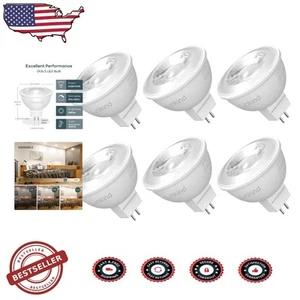 6 Pack MR16 Dimmable LED Bulbs - 12V Soft White Spotlights with GU5.3 Base - Picture 1 of 10