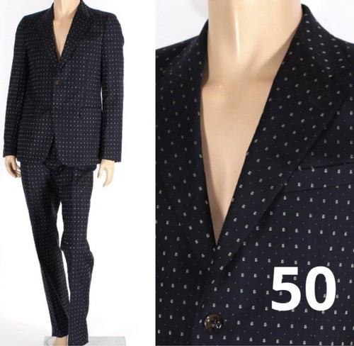 Tuta monopetto Gucci Straight Fit in lana a pois G