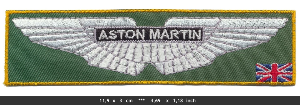 ASTON MARTIN Patches Embroidered Sew Iron On sports cars England v1 - Image 1 of 1