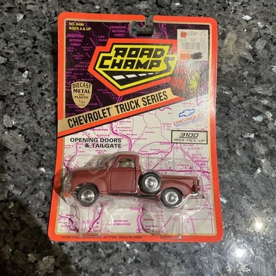 Chevrolet 3100 1995 Road Champs 1953 camioneta pickup escala 1/43 rojo óxido marrón Foto 1 de 4