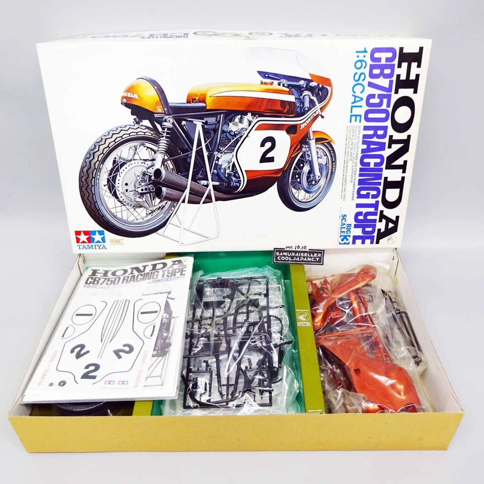 Tamiya 1/6 Honda CB750 Racing Type Big Scale Series n.3 kit non assemblato NUOVO - Immagine 1 di 4