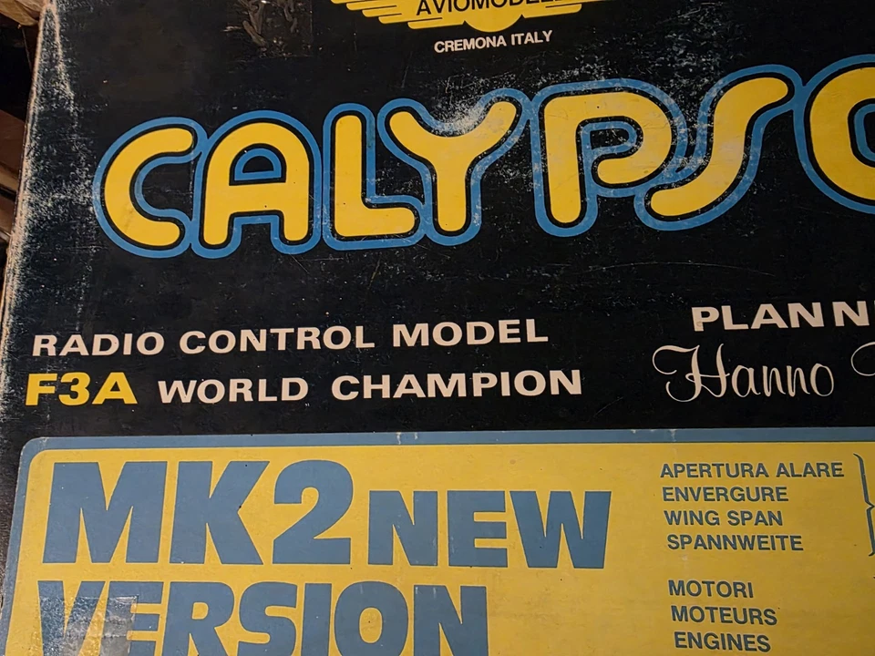 Aviomodelli Calypso RC Airplane Kit New Open Box - Image 1 of 4