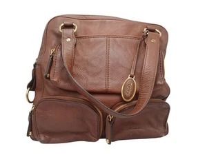 Tod's Damen Tasche Boston Handtasche braun Echtleder Außentaschen - Bild 1 von 7