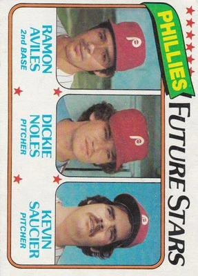 1980 Topps #682 Phillies Future Stars (Ramon Aviles / Dickie Noles / Saucier - Image 1 of 2