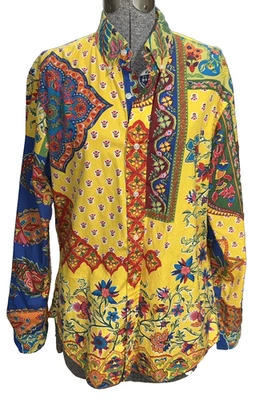 Ralph Lauren Women's Paisley Button-Up Colorful  Blouse Size Medium - Image 1 of 4