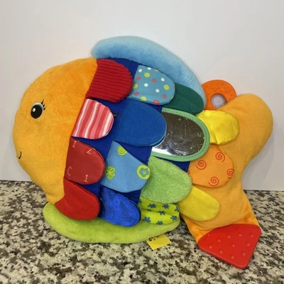 Melissa and Doug Flip Fish Sensory Learning Crinkle Plush Baby Toy Baby Infant - Image 1 of 4