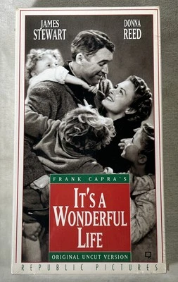 It’s A Wonderful Life SEALED VHS TAPE 1993 Republic Pictures James Stewart - Image 1 of 4