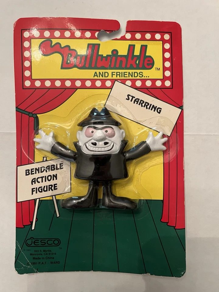 Vintage 90s 1991 Bullwinkle and Friends Boris Jesco Action Figure
