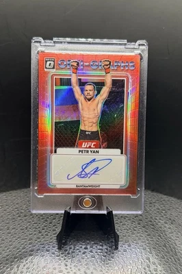 2023 Panini Donruss Optic UFC - Opti-Graphs Petr Yan #OG-PYN Red Prizm /199 (AU) - Image 1 of 3