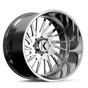 22x12 KG1 Forged KF038 Javelin Polished LEFT DIRECTIONAL Wheel 8x6.5 (-44mm) - Picture 1 of 5