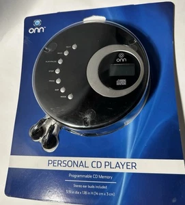 NEU Onn schwarz persönlicher CD-Player fabrikversiegelt mit Kopfhörern (ONA12AV025) - Bild 1 von 7