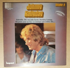 JOHNNY HALLYDAY : Volume 9  LP 33T 1980 Compil IMPACT 6886212 avec "Gabrielle" - Imagen 1 de 2