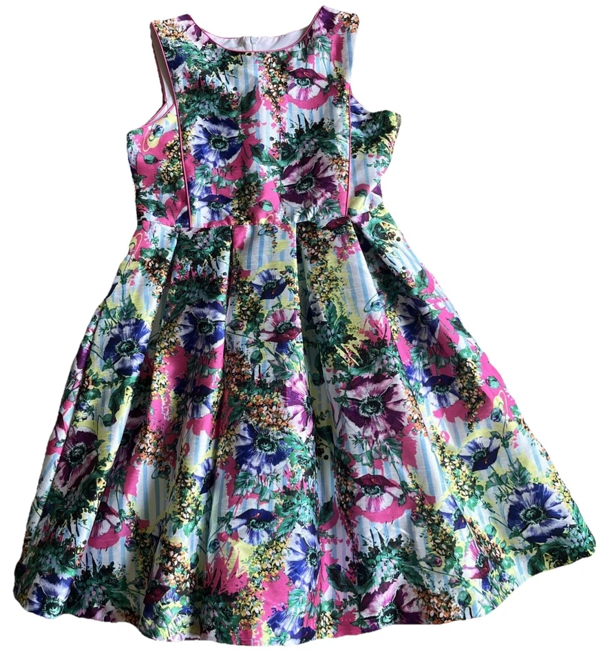 Vestido PIPPA AND JULIE Brillante Estampado Floral Forrado Niñas 14 Fiesta NUEVO Foto 1 de 4