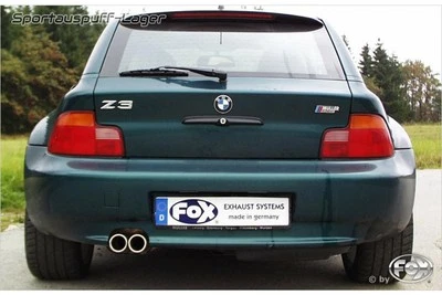 Fox Komplettanlage ab Kat BMW Z3 Roadster u. Coupe 2.0l 2.8l 2x70mm m. Absorber - Bild 1 von 4