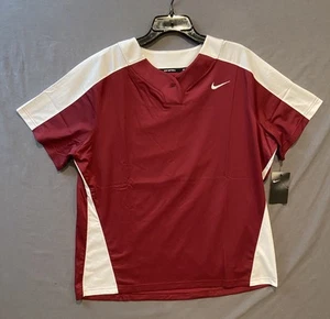 Nike Vapor Select 1-Knopf Softball Trikot Damen Größe 2XL Burgund AV6715-612 - Bild 1 von 10