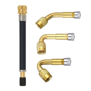 Ventilverlängerung 45° 90° 135° Grad 140mm Gummi flexibel Auto Motorrad Schrader - Bild 1 von 6