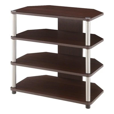 Soporte de TV de esquina Designs2Go para televisores de hasta 29 pulgadas con acabado de madera espresso Foto 1 de 4