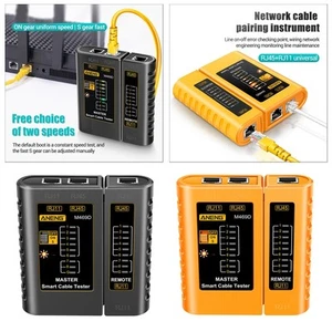Ethernet-Kabeltester Netzwerktestwerkzeug RJ45RJ11 für LAN-Telefonleitung - Photo 1/15