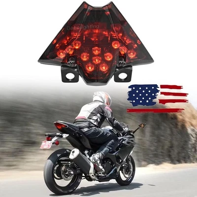 Luz trasera LED para Kawasaki Ninja 500 Z500 2024 luz de freno de funcionamiento lámpara trasera Foto 1 de 4